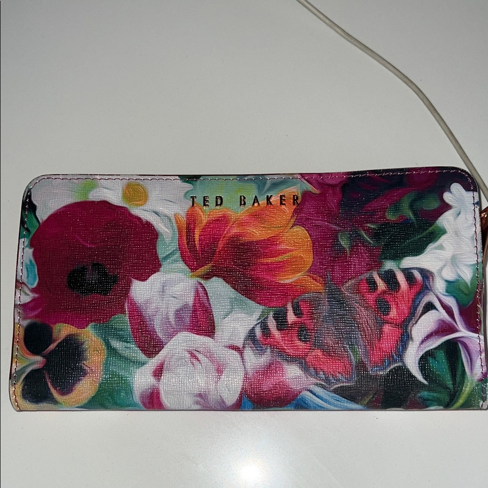 Ted Baker Floral Multicolor Zip Wallet
